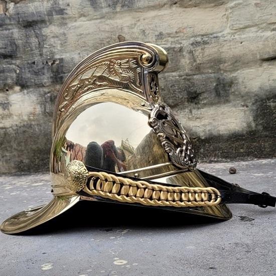 Victorian Helmet Merry Weather Fireman Helmet Fire Brigade Chief Helmet British Fire Man Helmet