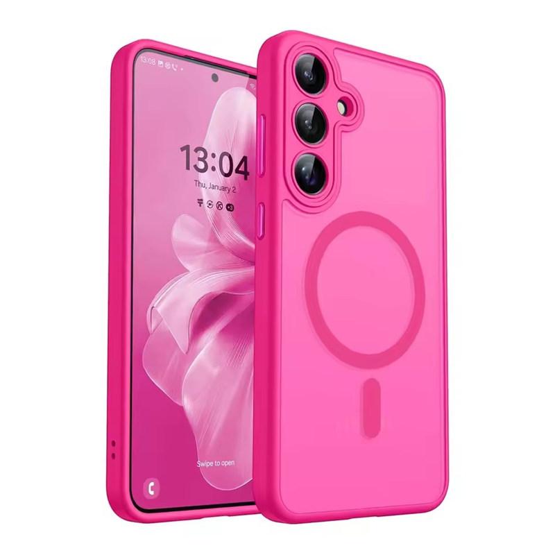 Роскошный матовый чехол для телефона для Samsung Galaxy S26 S25 S24 Ultra Plus S26Ultra S24Ultra S25Ultra S24FE Чехол для беспроводной зарядки Magsafe