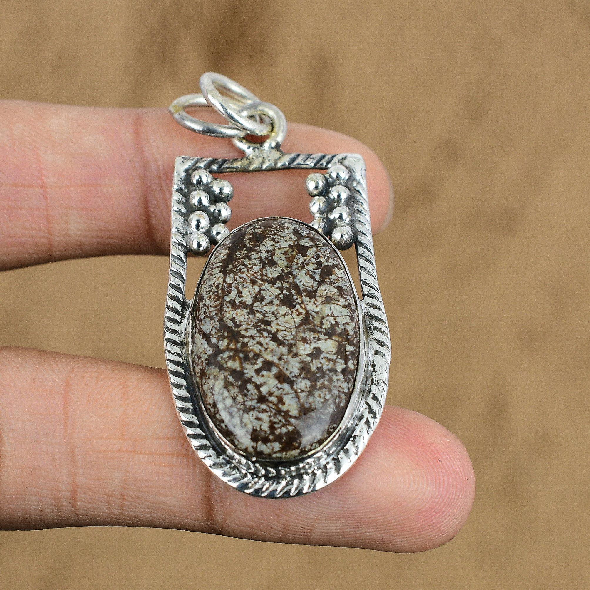 Подвеска из натурального камня Яшма Птичий глаз, ювелирное изделие из стерлингового серебра 925 пробы для девочек