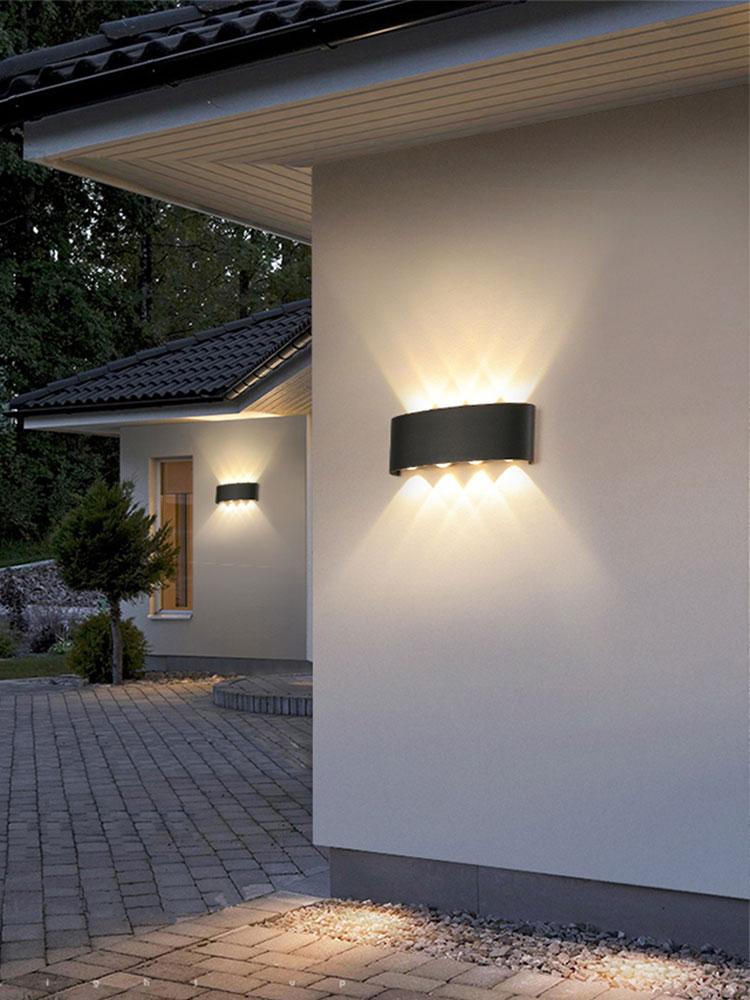 Alluminum LED Wall Lamp 4W/6W/8W IP65 Waterproof Wall Porch Lights Outdoor Lighting Garden Sconce Lamp 85-265V for Bedroom Home Decor