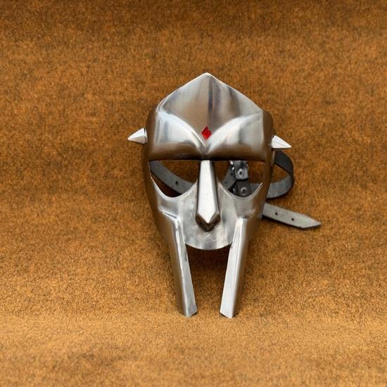 MF Doom Gladiator Mask Антикоррозийная стальная маска для лица для косплея, костюмов, рождественских подарков
