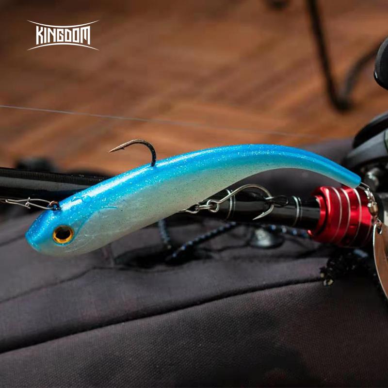 Kingdom Приманки для ловли форели 200 мм 52 г Мягкая приманка с ложкой и пластиковым хвостом Тонущий воблер Искусственный ПВХ Мягкая приманка Рыболовные снасти