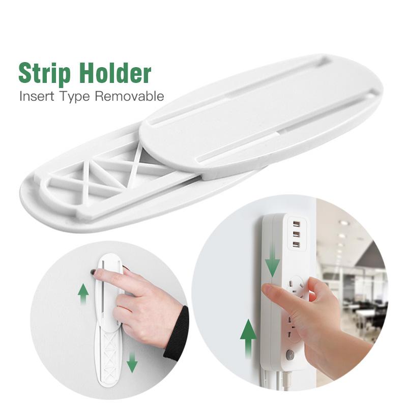 FONKEN Socket Retainer Adhesive Fixer Strip Holder Insert Type Removable For Wall-Mounted Router Rack