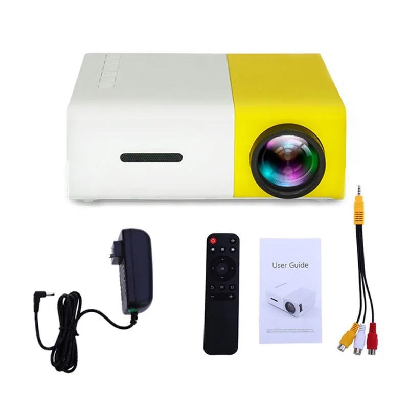 Mini Portable LED Outdoor Mini HD 1080P Mobile Projector Children's Projector Ultra-clear Projector, Mini Portable Proj