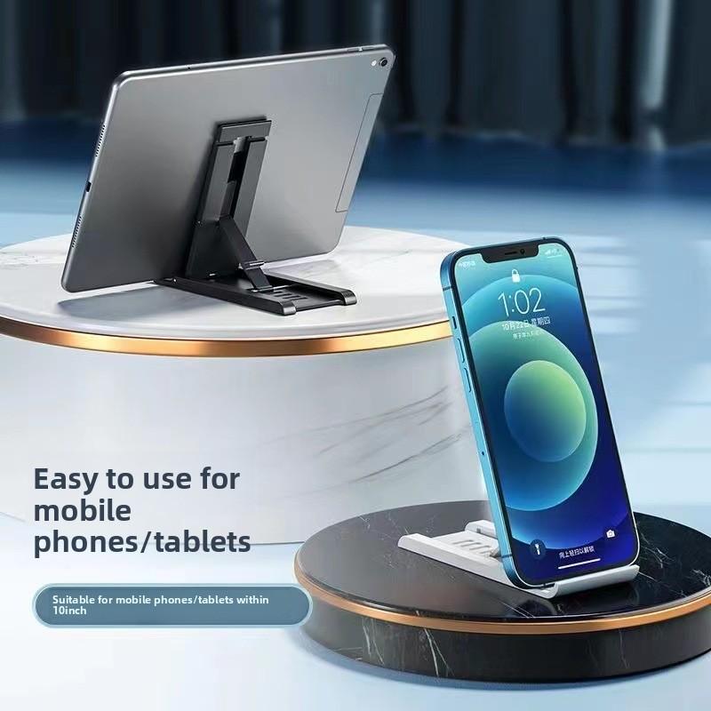 Портативный складной настольный держатель для телефона для Xiaomi, iPhone, Samsung - Регулируемые углы обзора, Легкий дизайн