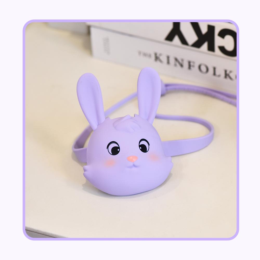 Kids LED Headlamps Silicone Headlight Rabbit Panda Type-C Rechargeable Flashlight Head Light Children Fishing Riding Camping