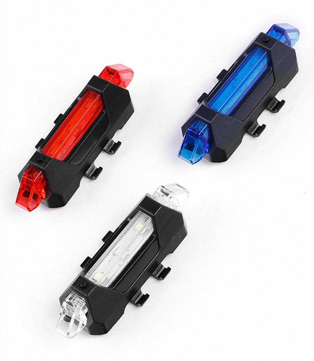 Bicycle Tail Lights USB Charging Night Riding Warning Light Suitable for Most Bikes