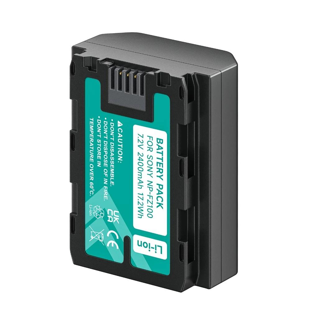 1x 2280 мАч NP-FZ100 NPFZ100 NP FZ100 Аккумулятор + ЖК-быстрое двойное зарядное устройство для Sony BC-QZ1 Alpha 9 9R A9R 9S ILCE-9 A7R A7 III ILCE-7M3