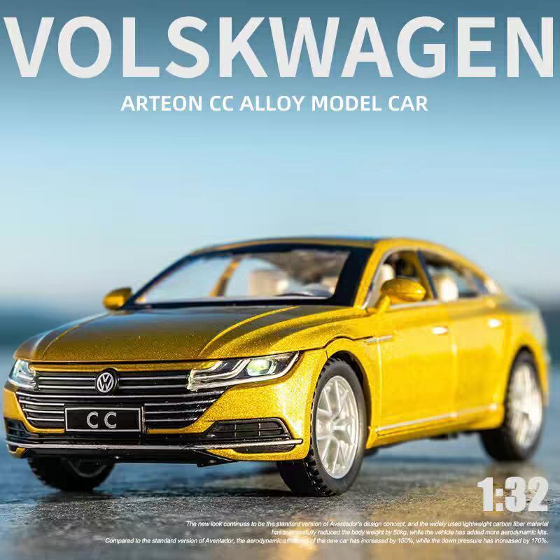 Volkswagen Arteon CC Sport Coupe Симуляция Литой и Игрушечный Транспорт Звуки и Свет Машинка с Откатом 1:32 Подарки из сплава для детей