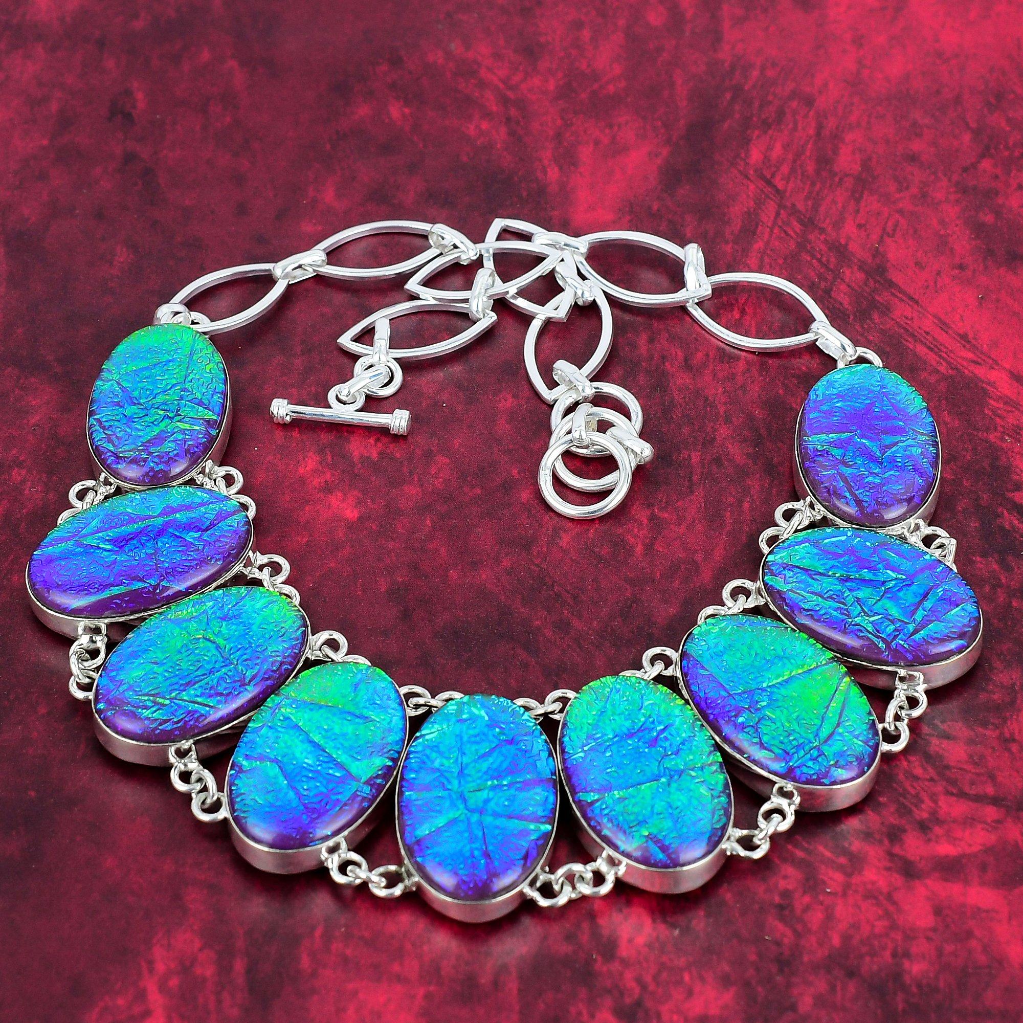 Ожерелье из розового австралийского тройного опала, ожерелье из чистого серебра 925 пробы с натуральным драгоценным камнем, ювелирные изделия ручной работы, подарок на день рождения и годовщину для нее