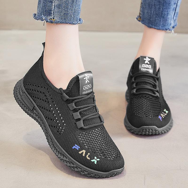 Обувь женская, летние новые кроссовки Flyknit Single, дышащие повседневные кроссовки