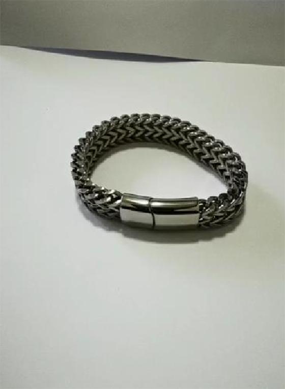 Men Bracelets Hip Hop Stainless Steel Double Cuban Chain Gift Jewelry