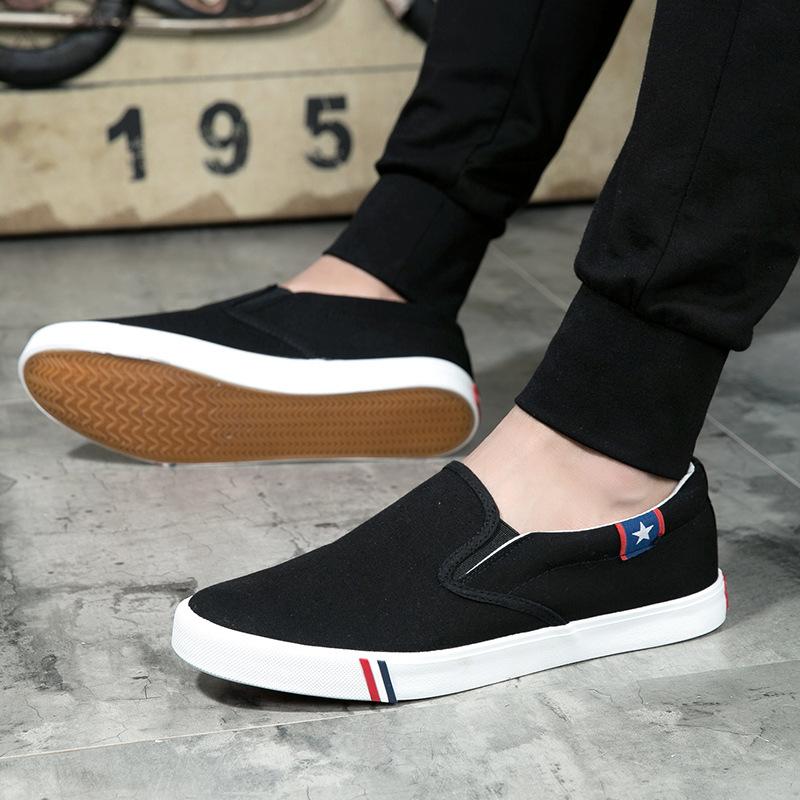 4 Colors SizeEU35-EU47 Men Women Casual Flat Shoes Fashion Canvas Lazy Shoes