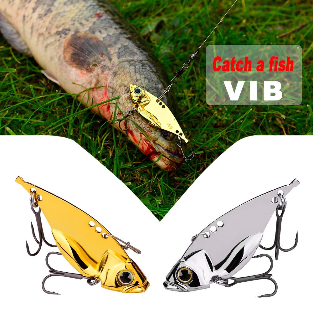 5g-20g Submerged VIB Lure Bait Gold / Silver Metal Sequin Road Sub False Bait Cockmouth Sea Bass Bionic Bait