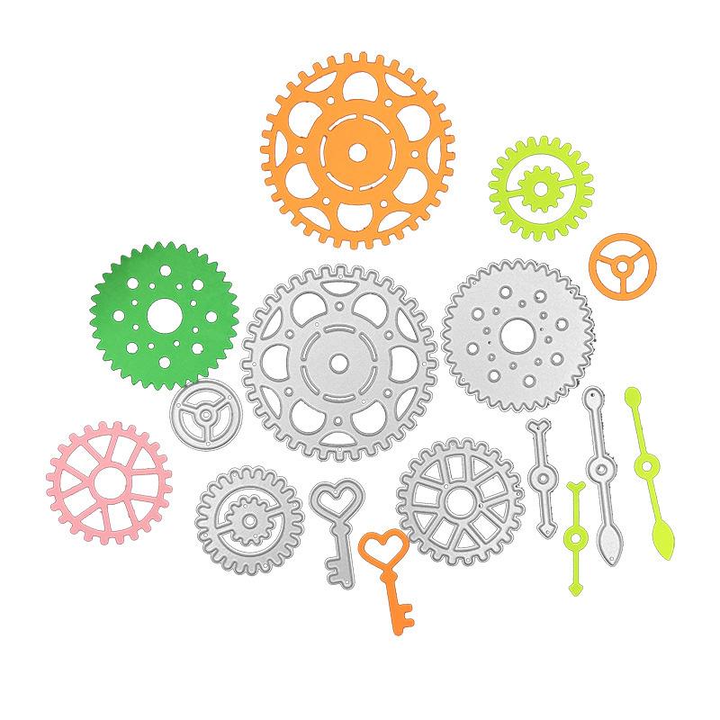 Механический вал, дизайн, стиль, трафарет для резки металла для DIY, скрапбукинг, альбом, фототиснение, бумажная карта, ремесленный декор