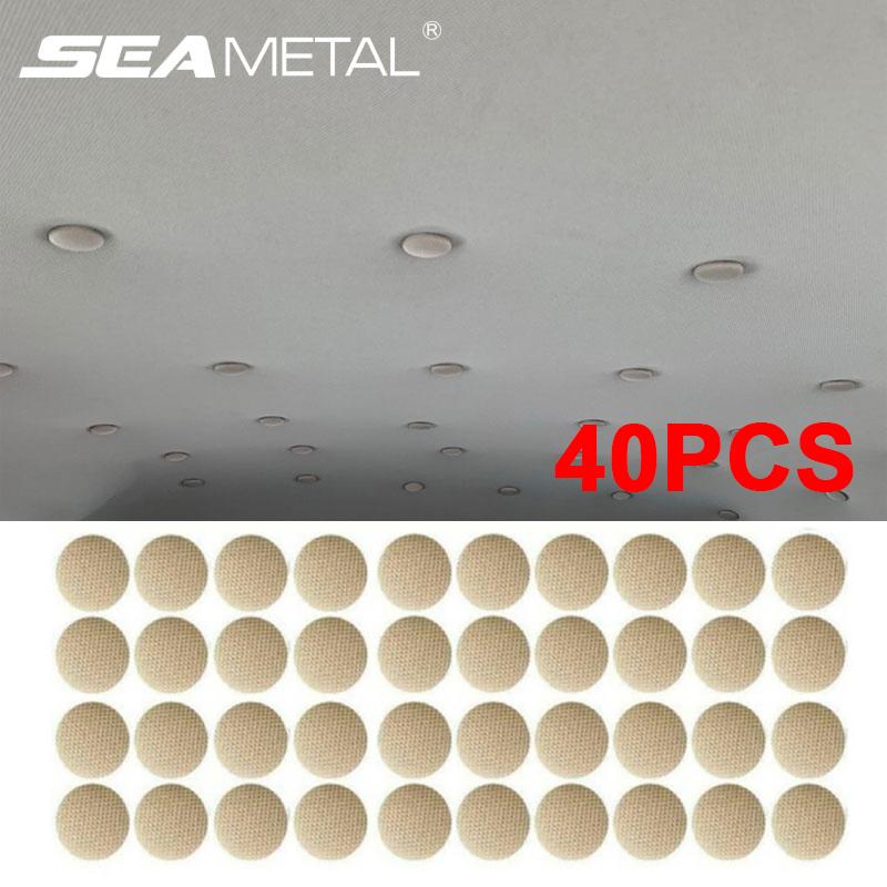 SEAMETAL Пряжка для потолка автомобиля 40 шт./компл. Универсальная крышка-заглушка с винтом для крепления Ткань для потолка салона автомобиля Пряжки для ремонта крыши автомобиля