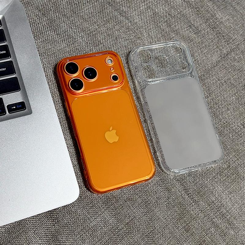 Ультратонкий чехол для телефона со стилем 17 и большим окном для iPhone 17 16 15 14 13 Pro Max, матовый, полупрозрачный, противоударный, отпечатков пальцев, защитный чехол