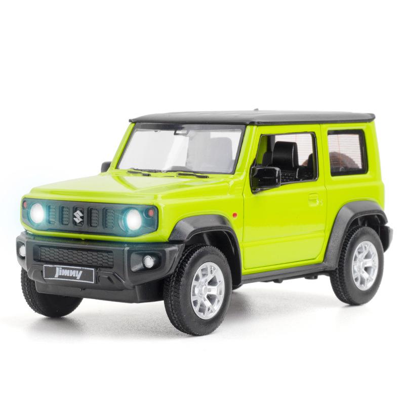 1:26-масштабная модель автомобиля Suzuki Jimny из сплава, со звуком и светом, коллекция с откатом, имитация внедорожников, литые под давлением автомобили, игрушки для детей