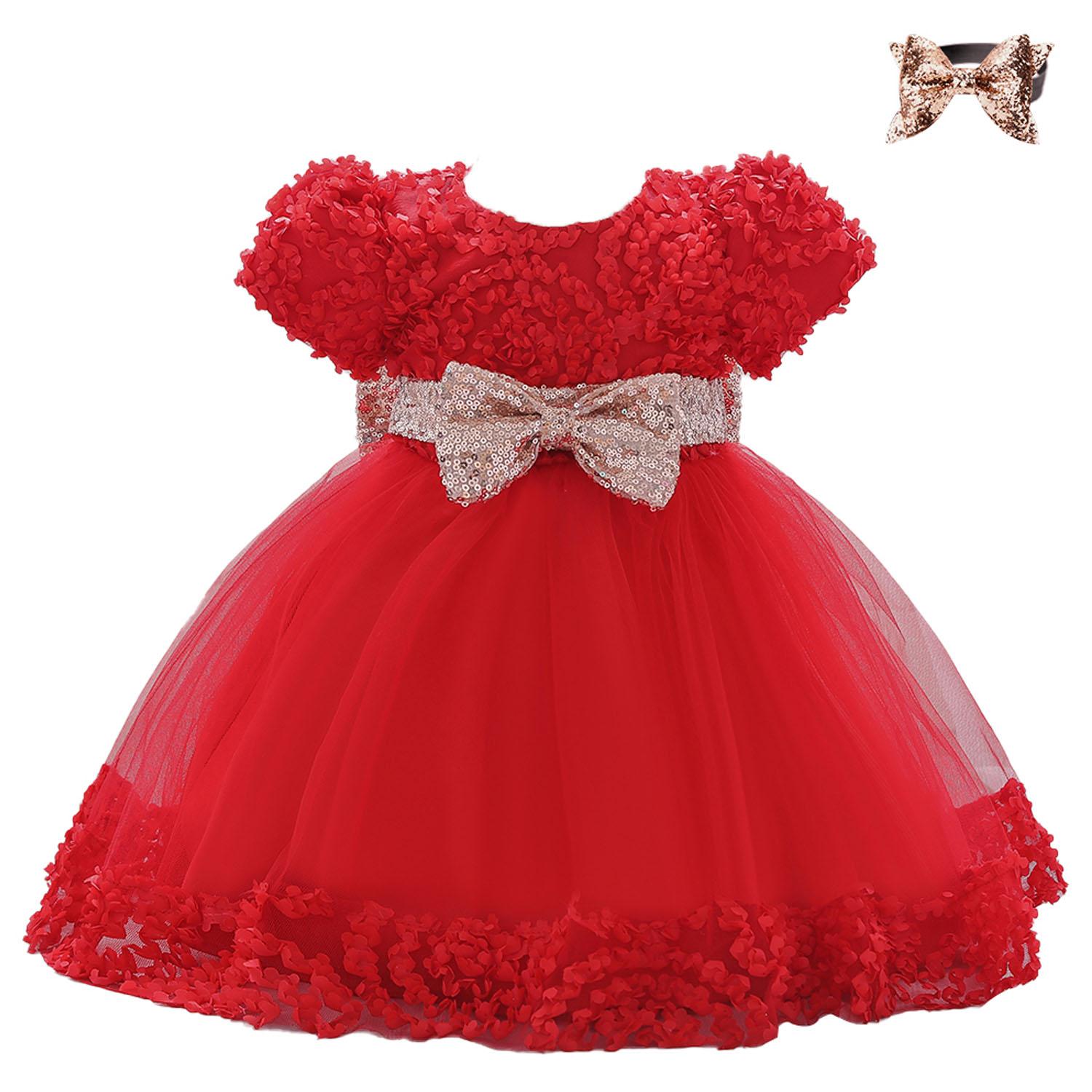 Платье-пачка с цветочным узором для девочек, зимняя одежда, детское платье принцессы на Рождество, день рождения, платья, детский костюм-пачка из бисера