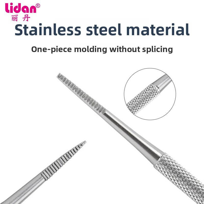 1 шт. Изогнутая прямая двусторонняя пилка из нержавеющей стали Инструмент для красоты Пилка для ногтевой бороздки Пилка для ногтевой бороздки Боль Вросший ноготь Инструмент для педикюра