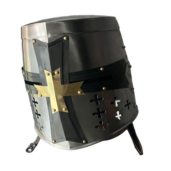 Средневековый шлем рыцаря-тамплиера-крестоносца, аутентичная реплика доспехов, историческое снаряжение для косплея и LARP