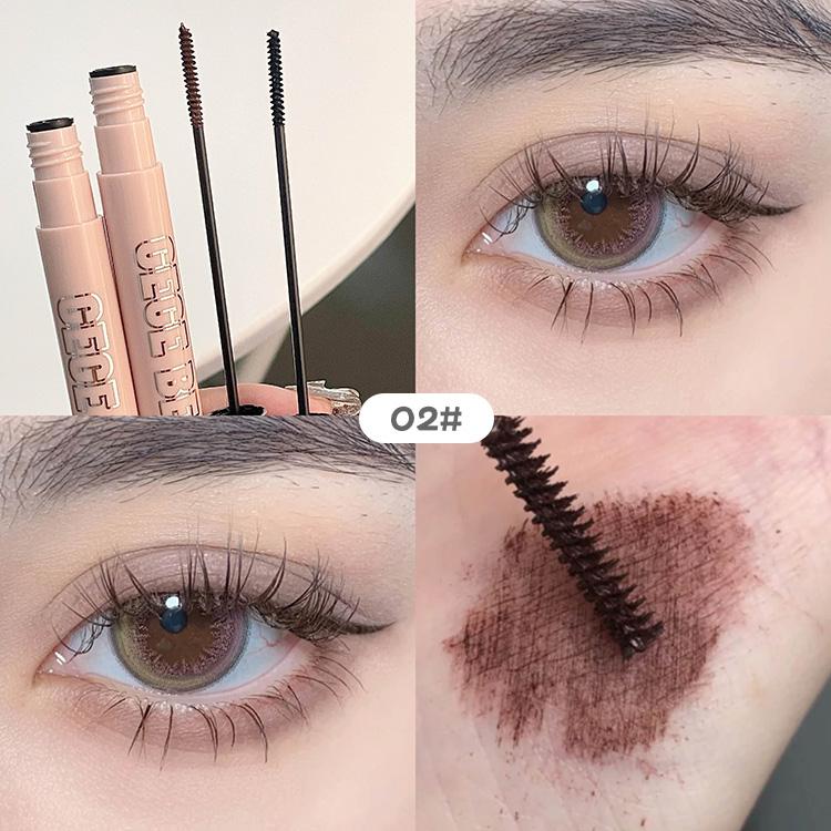 GEGE BEAR Водостойкая тушь для ресниц с тонкой кисточкой, стойкая густая подкручивающая черная тушь для ресниц