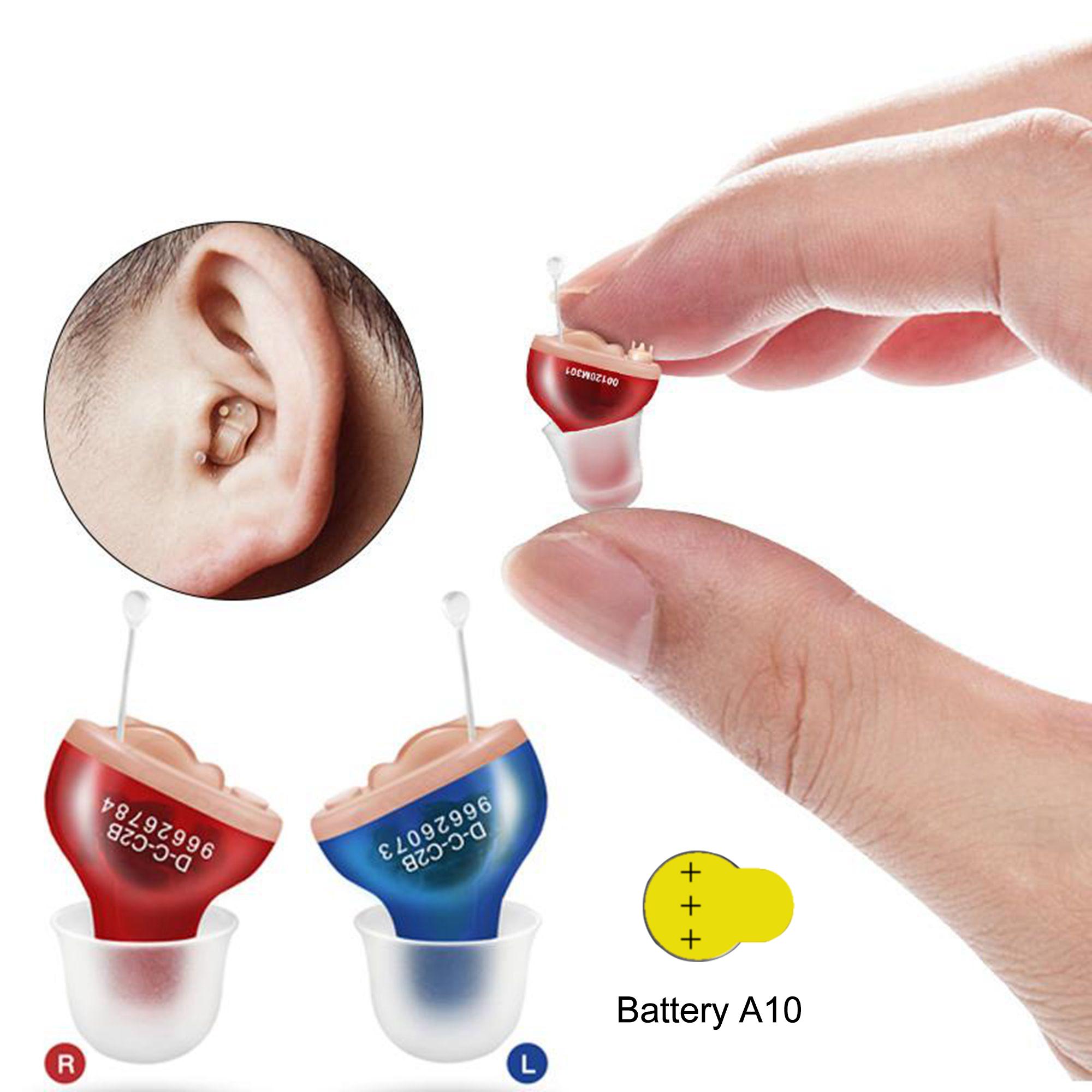 Mini Invisible Hearing Aids Amplifier With 60Pcs A10 Batteries Combination Set For Deafness Ear Senior Listening Devices RAYOVAC PEAK Zinc Air10/A10