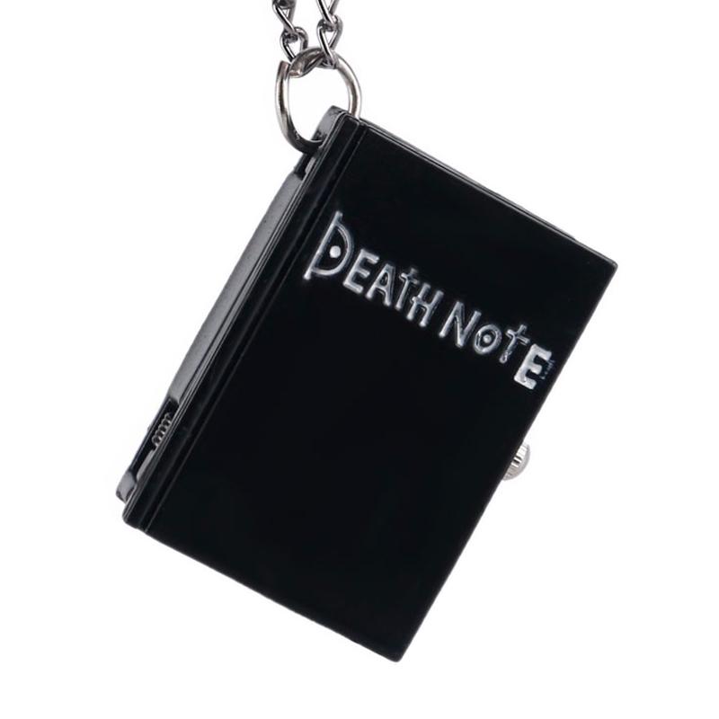 Pffee в стиле стимпанк, бронзовые часы Death Note, кварцевые карманные часы, винтажные шейные часы с подвеской, часы в стиле аниме, подарки на день рождения для мальчиков и девочек