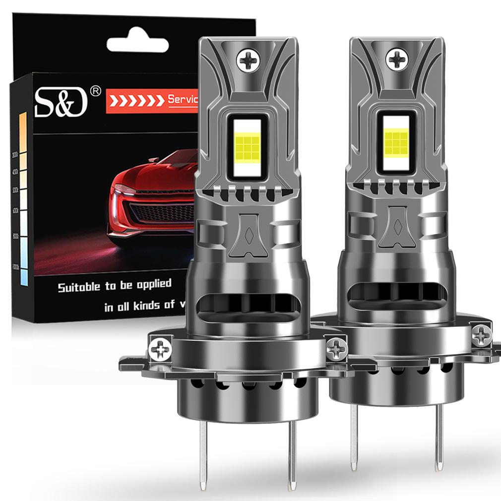 2 шт. 30000 лм Светодиодные лампы для фар H7 Mini Turbo H11 LED H8 H1 9005 HB3 9006 HB4 Автомобильные противотуманные фары Фары Автоматическая лампа Plug&Play 6500K Белый