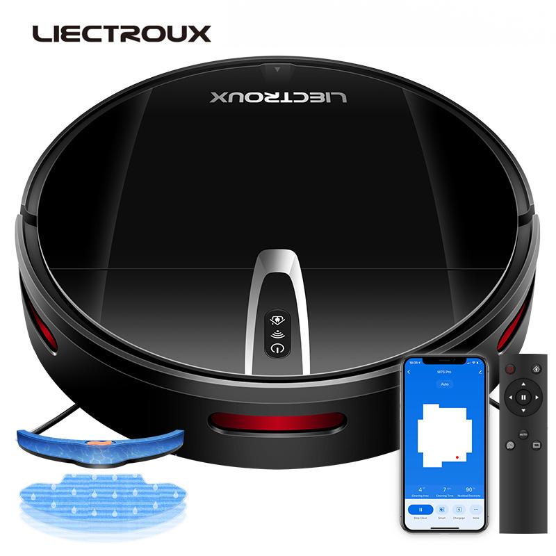 LIECTROUX V3SPRO Robot Vacuum Cleaner, with Mop APP Control Home Cleaning Sweeping , Map Navigation, 4000PA , 4400mAh