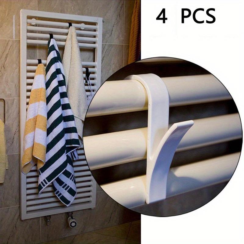 Radiator Hanger - Set of 4 Towel Drying Racks Home Storage Hooks Bathroom Hook Fixer Flexible Scarf Hanger Hooks