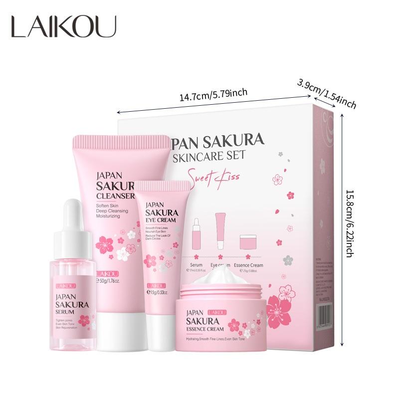 LAIKOU Sakura антивозрастная сыворотка для ухода за кожей, очищает пятна, увлажняющий крем, устраняет темные круги под глазами