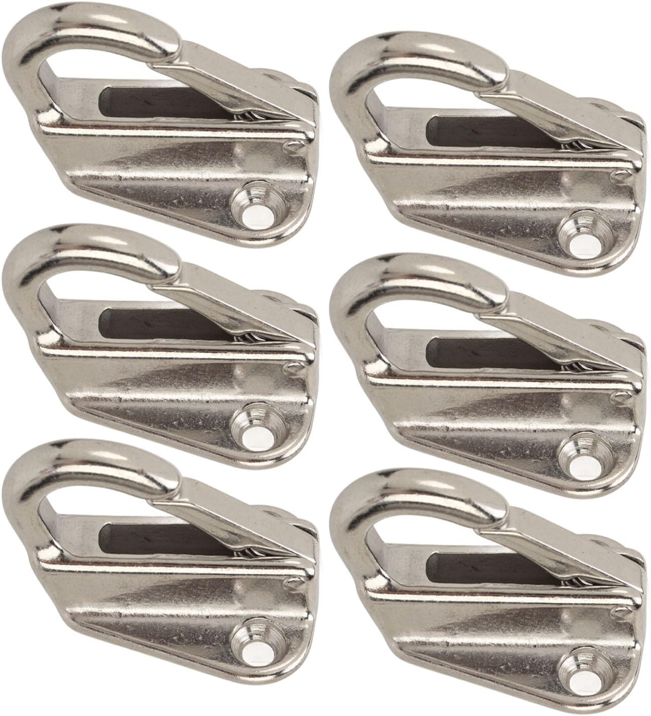 6 шт. крюков для кранцев, морская нержавеющая сталь марки 316, прочная пружинная пряжка, вешалка для кранцев, крючок для подвешивания одежды на открытом воздухе для дома и лодки