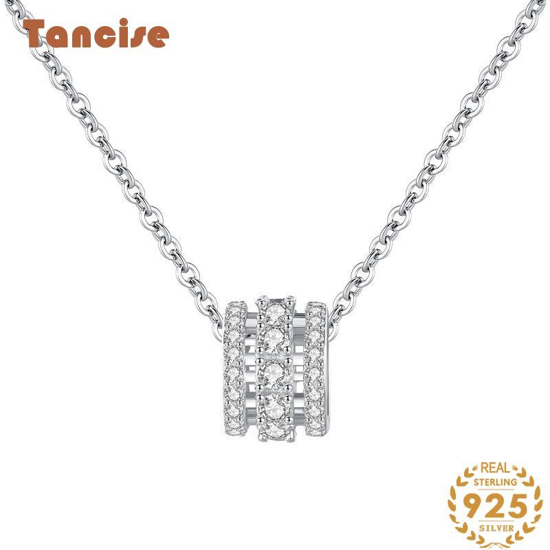 Ожерелье на талию Tancision S925 из стерлингового серебра, женское европейское и американское модное ожерелье с микроинкрустацией-цепочкой на ключице.
