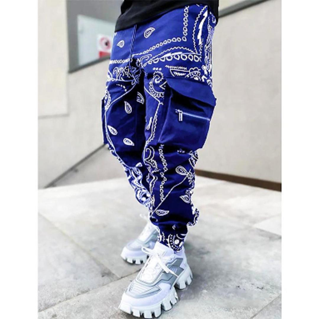 Hip Hop Printing Pants Men Trousers Fashion Streetwear Sweatpants for Men Joggers High Street Loose Cargo Pants Men