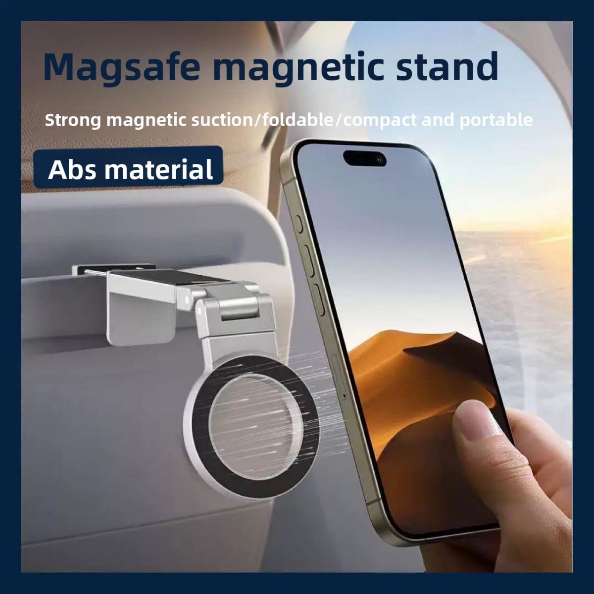 Multi Functional Magnetic Travel Airplane High-speed Rail Desktop Folding Adjustable Portable Phone Holder