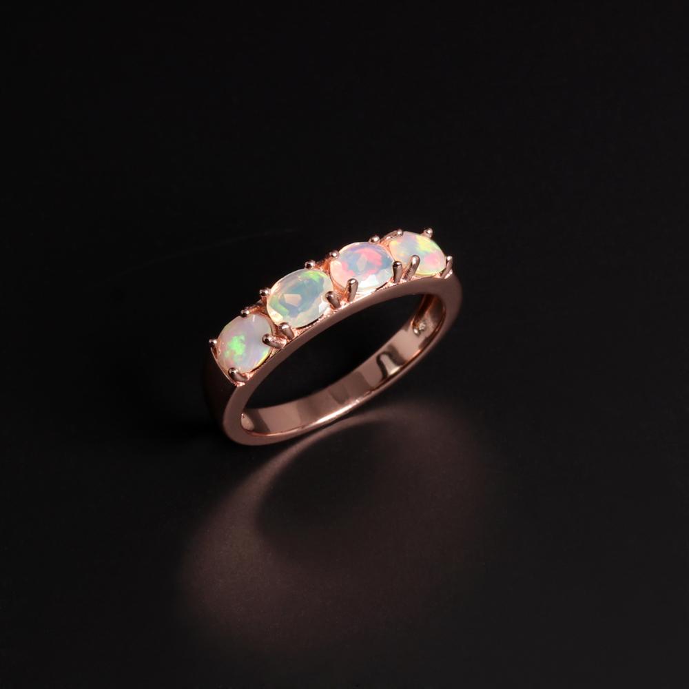 Классический дизайн, кольцо с натуральным опалом, великолепные модные женские украшения из стерлингового серебра 925 пробы, подарок на годовщину и день рождения