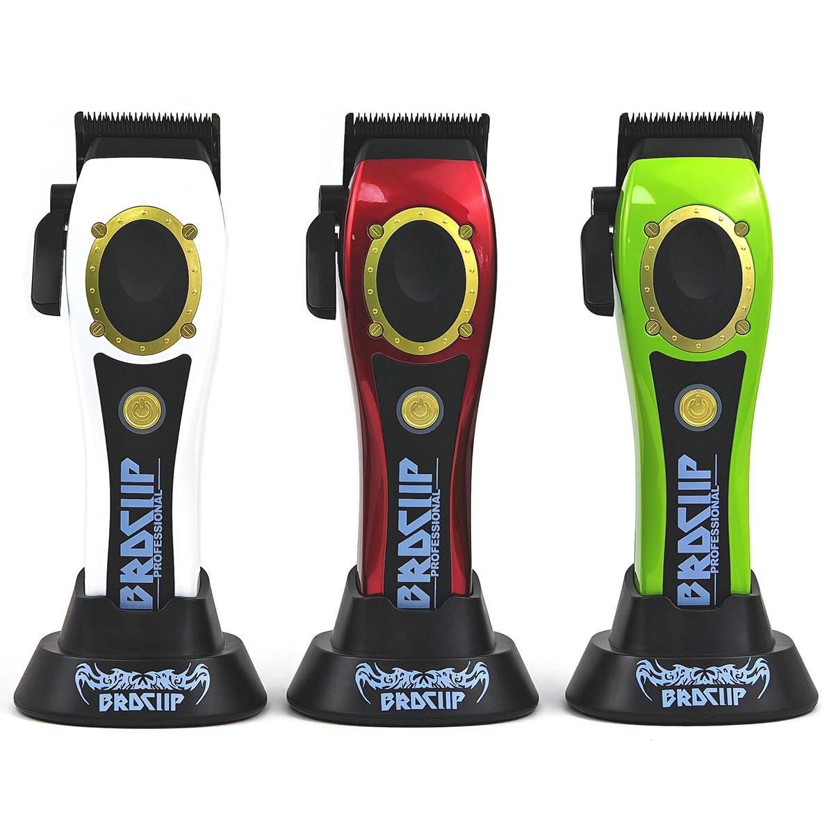 10W High Power Electric Cordless Hair Clipper BRDCLIP 3 Color Upper Cover Hair Trimmer 100PRO 8800RPM Men's Hair Cutting Machine