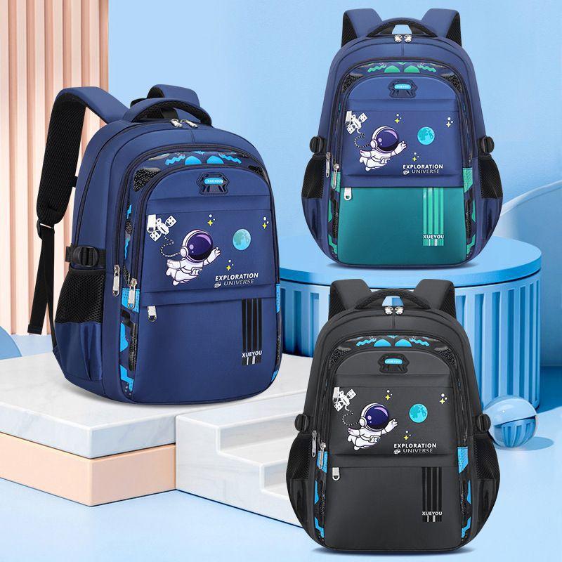 New Fashionable Space Astronaut Small School Bag Multi-layer Large Capacity Waterproof Printed Children's School Bag Backpack