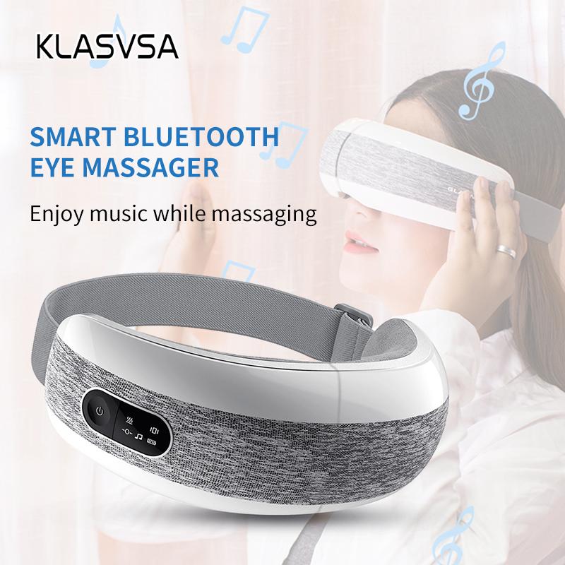 KLASVSA Smart Eye Massager Air Compression Heated Massage For Tired Eyes Dark Circles Remove Massage Relaxation
