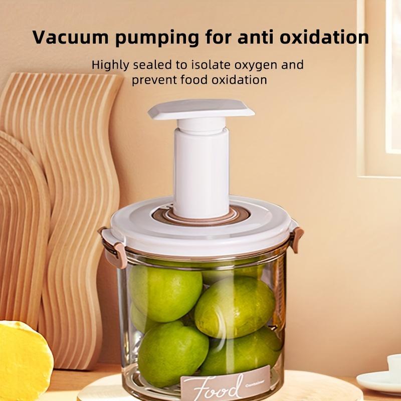 Вакуумный контейнер для хранения продуктов питания - пластик, пищевой, для хранения на кухне и в холодильнике, антиокислительный и сохранность в течение определенного времени