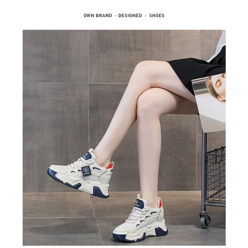 Женские туфли Daddy Shoes, средний верх Hundred Comfortable Muffin, толстая подошва в высоких повседневных туфлях