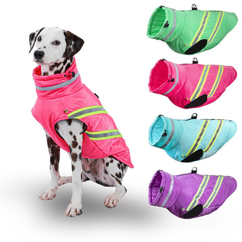 Winter Dog Clothes Waterproof Pet Jacket Warm Dogs Coat Reflective Costume Windproof Apparel for Small Medium Large Dogs Bulldog Labrador Clothing