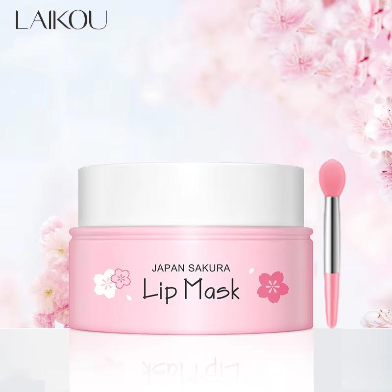 LAIKOU Sakura Lip Serum Lips Mask Anti Dry Crack Peeling Repair Reduce Lip Fine Lines Essence Увлажняющая эссенция Sakura Beauty Care 8 г