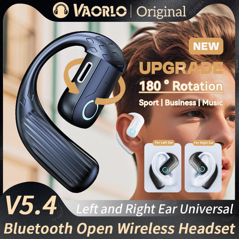 VAORLO Вращение на 180°, один наушник с HD-микрофоном, Hi-Fi Bass Music, шумоподавление, бизнес-гарнитура для всех смартфонов