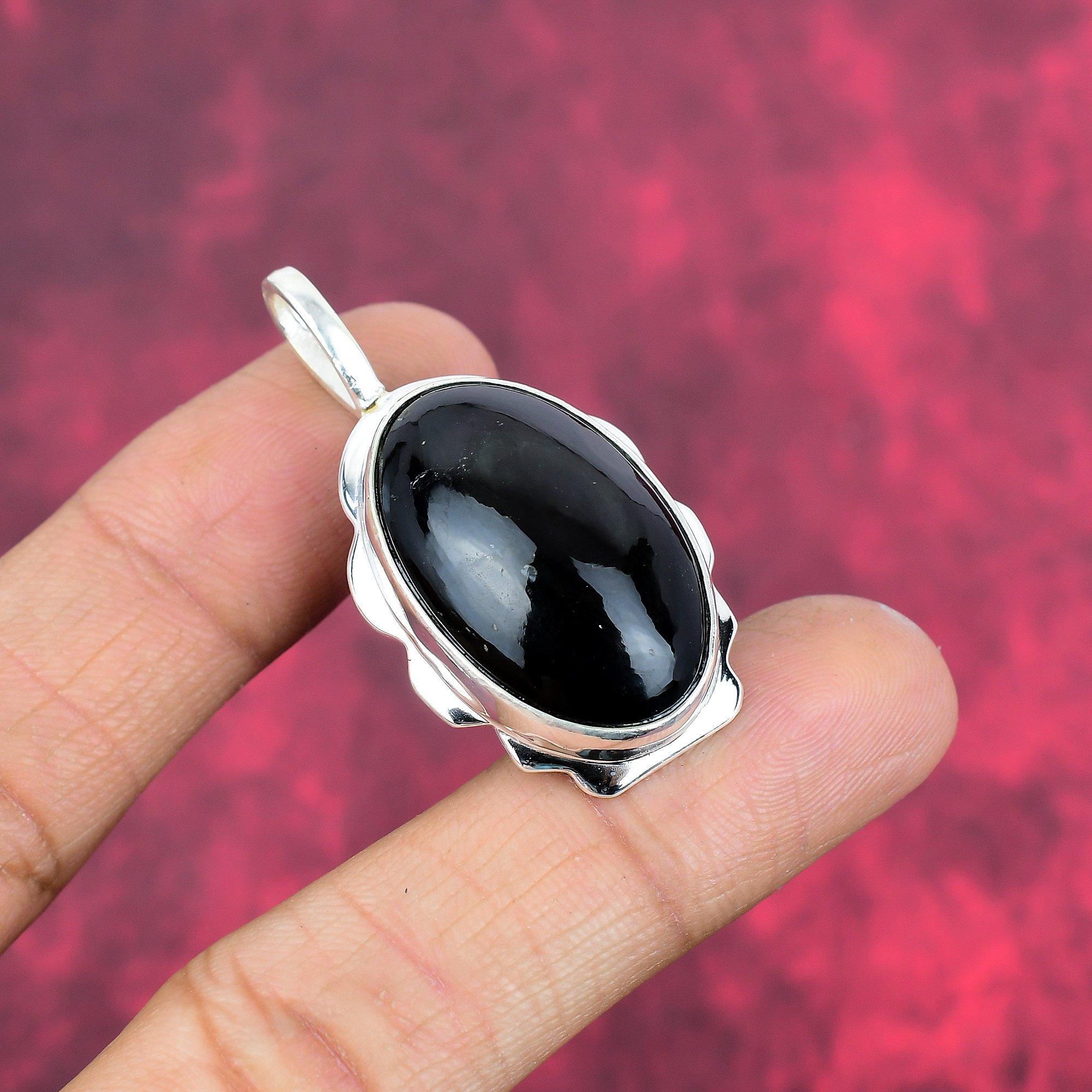 Подвеска Obsidian Eye из цельного серебра 925 пробы, подвеска из драгоценного камня ручной работы, подарки для жены, абсолютно новый кулон