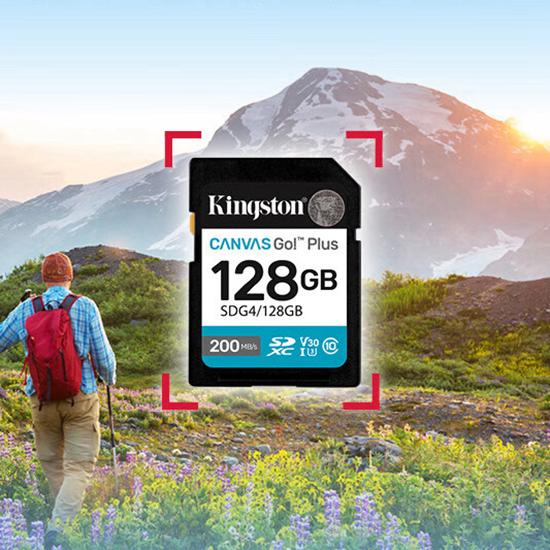 Kingston SD-карта 128 ГБ до 200 МБ/с Высокоскоростная SD-флеш-карта для DSLR, беззеркальных камер, видео 4K 64 ГБ 256 ГБ 512 ГБ A2 V30 C10 SDXC Карта памяти