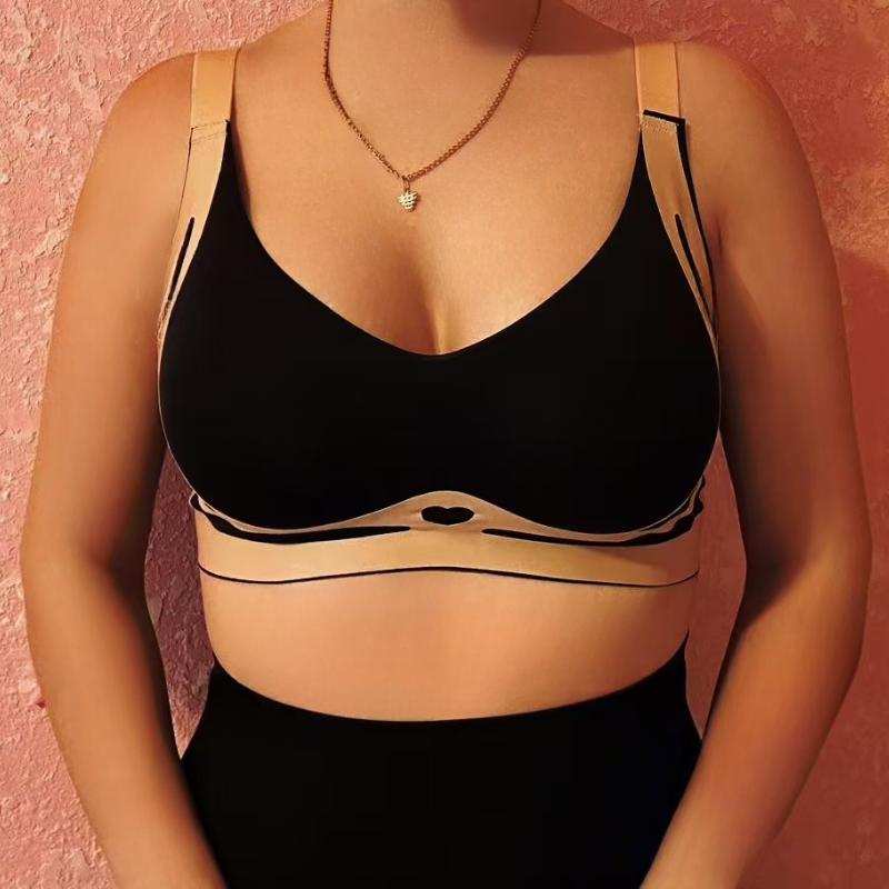 L-4XL PLUS Women's Push Up Bra Seamless Wireless Bra Large Size Underwear