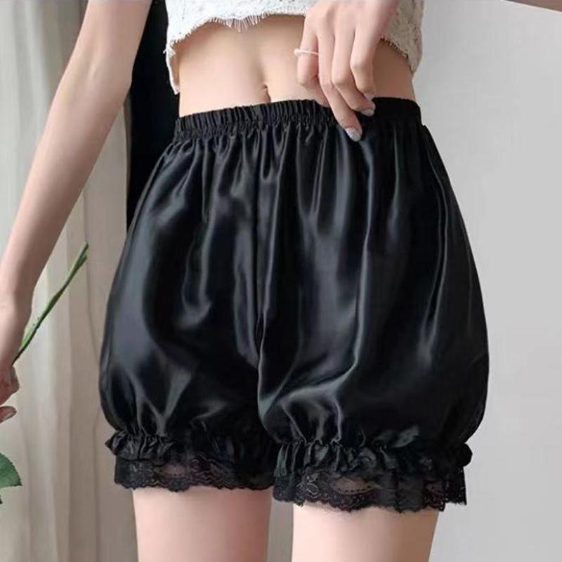 Safety Elastic Under Skirt Shorts Lace Lolita Women Loose Summer Thin Home Pumpkin Cute Anti Emptied Short for Girls