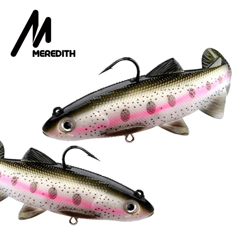 MEREDITH Воблер для форели 12см 38.5г 15см 65.8г 1шт Хвост-Т Кольцо-Застежка Рыбалка на форель BQE01